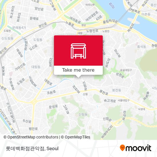 롯데백화점관악점 map