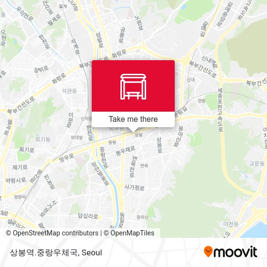 상봉역.중랑우체국 map