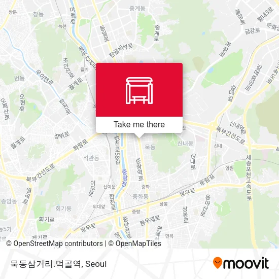 묵동삼거리.먹골역 map
