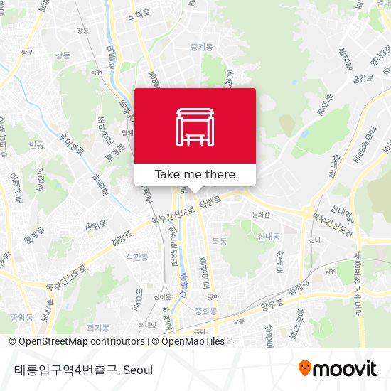 태릉입구역4번출구 map