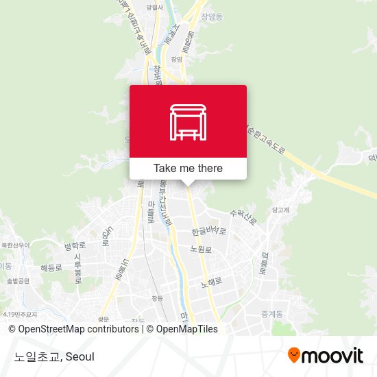 노일초교 map