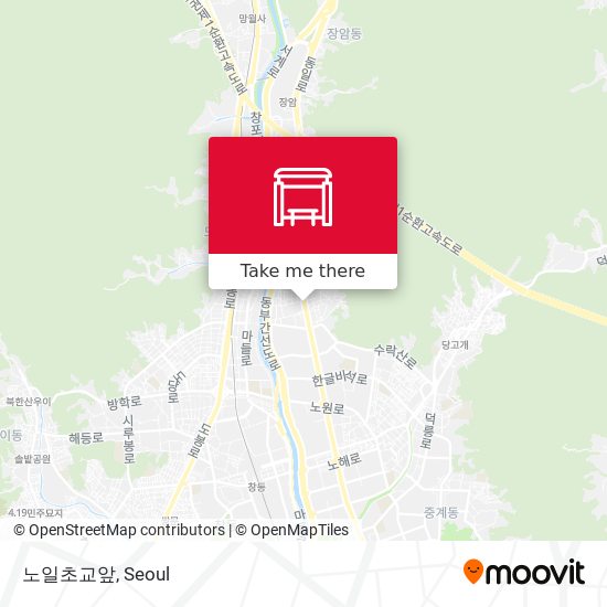노일초교앞 map