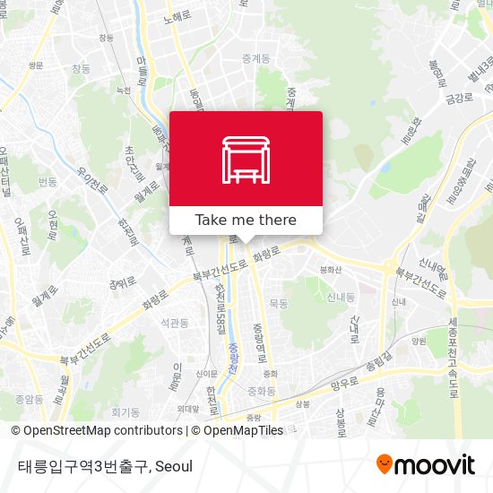 태릉입구역3번출구 map