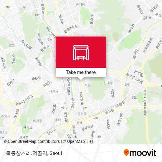 묵동삼거리.먹골역 map