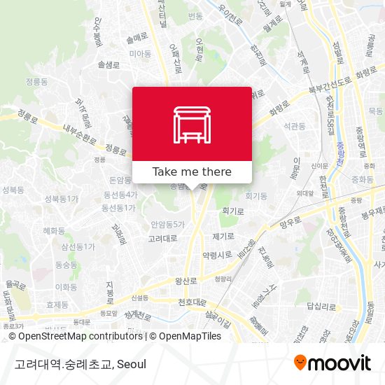 고려대역.숭례초교 map