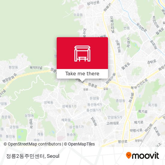 정릉2동주민센터 map