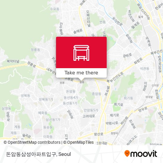 돈암동삼성아파트입구 map