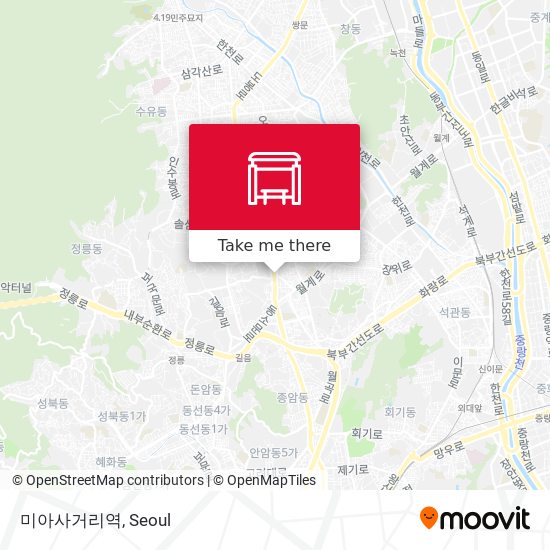 미아사거리역 map