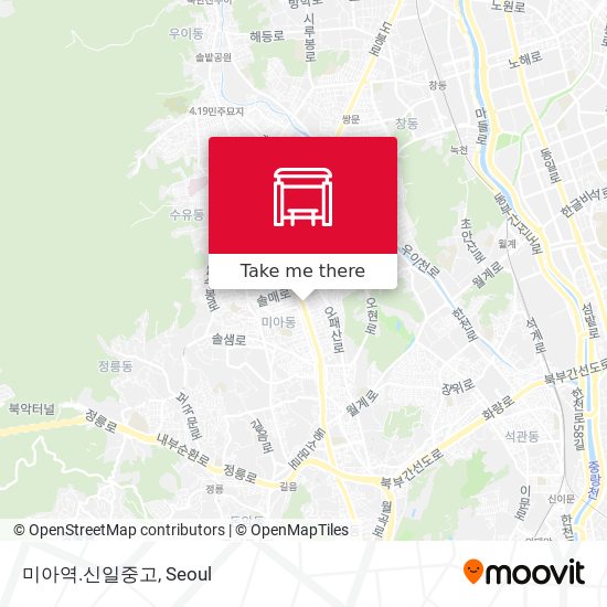 미아역.신일중고 map