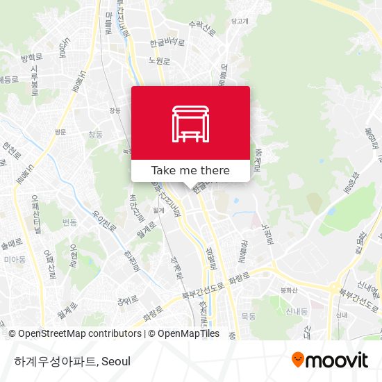 하계우성아파트 map