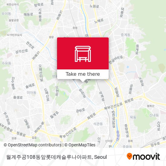 월계주공108동앞롯데캐슬루나아파트 map