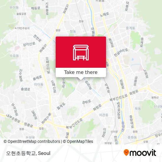 오현초등학교 map