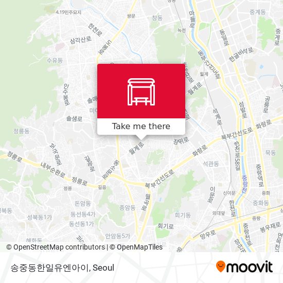 송중동한일유엔아이 map