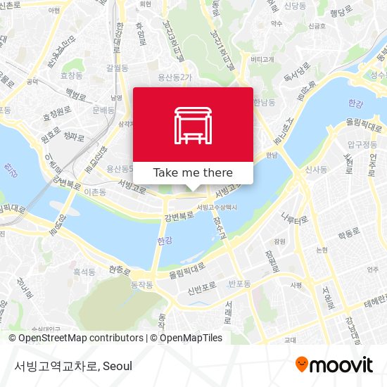 서빙고역교차로 map