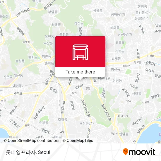 롯데영프라자 map