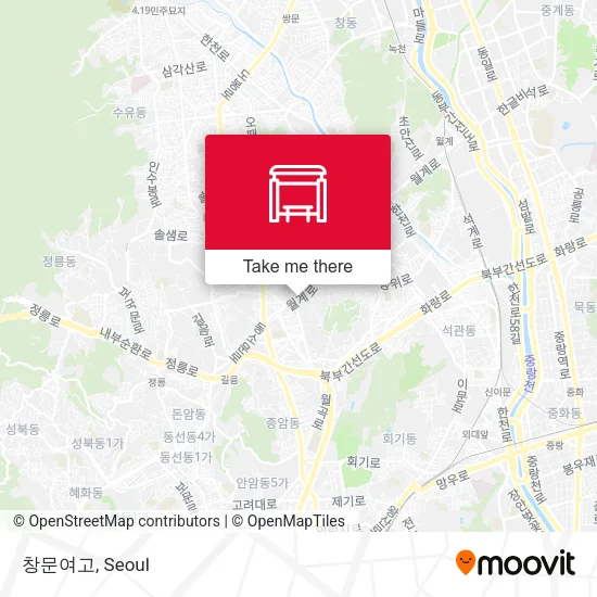 창문여고 map