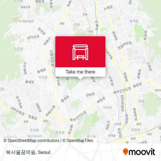 북서울꿈의숲 map