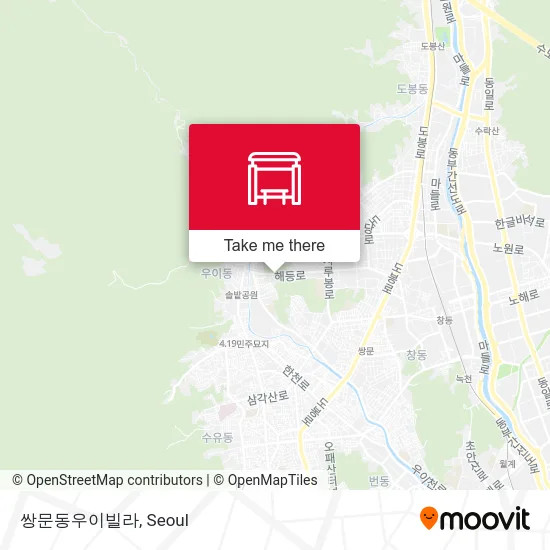 쌍문동우이빌라 map