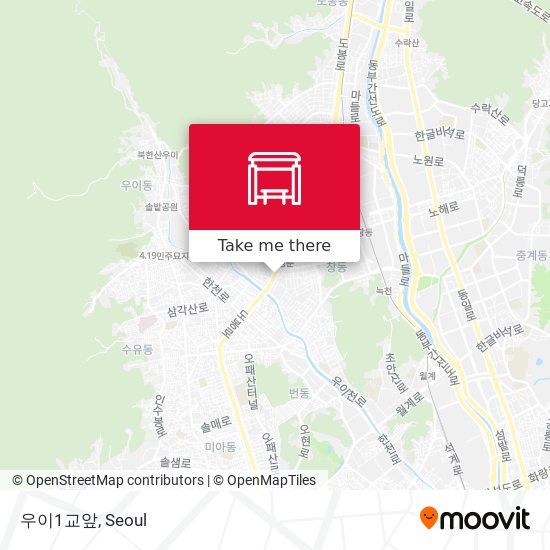 우이1교앞 map