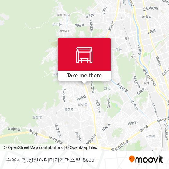 수유시장.성신여대미아캠퍼스앞 map