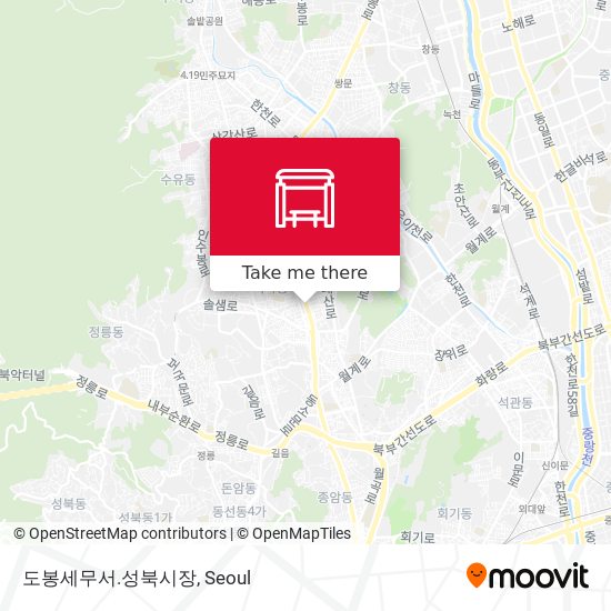 도봉세무서.성북시장 map