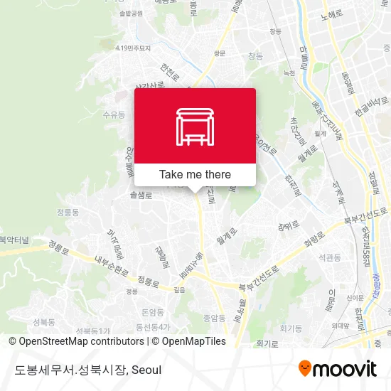 도봉세무서.성북시장 map