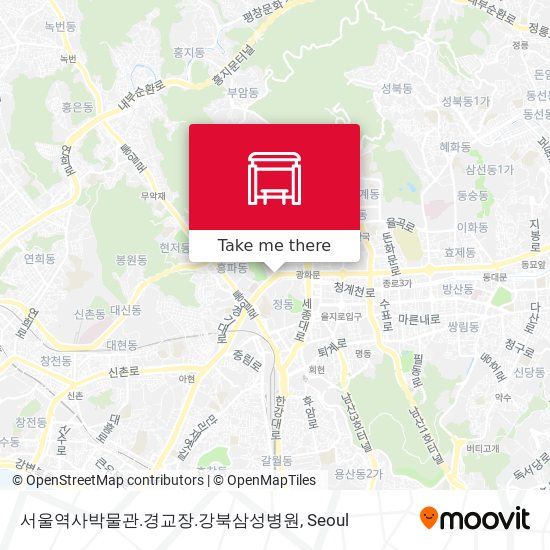 서울역사박물관.경교장.강북삼성병원 map