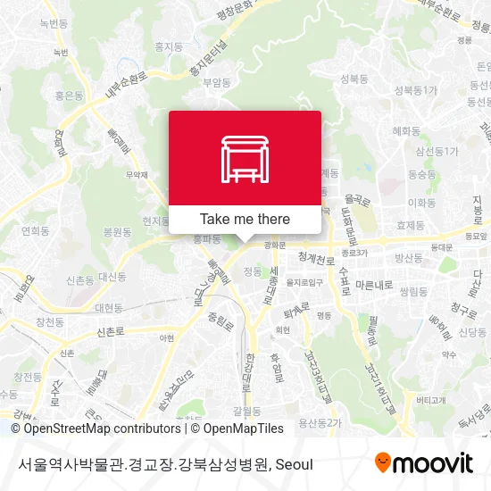 서울역사박물관.경교장.강북삼성병원 map