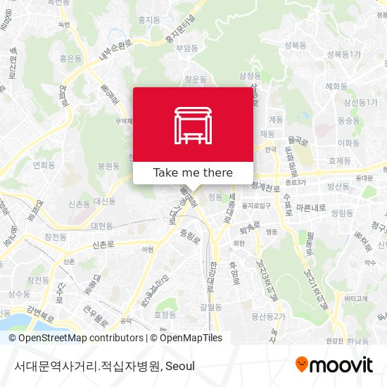 서대문역사거리.적십자병원 map
