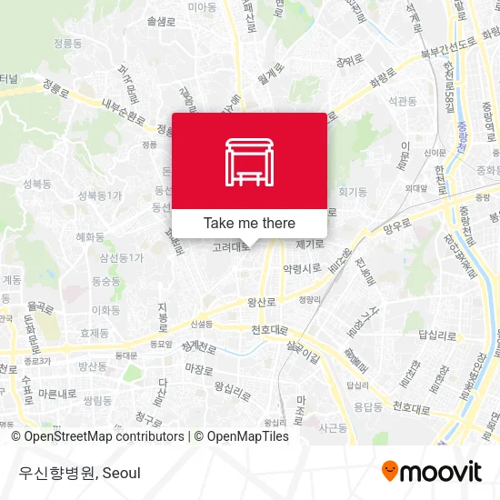 우신향병원 map