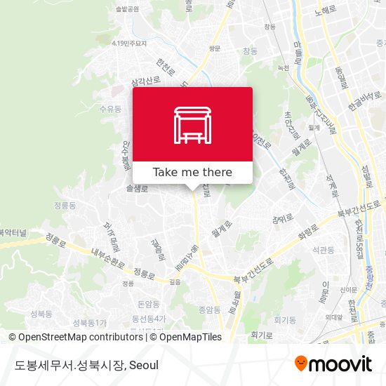 도봉세무서.성북시장 map