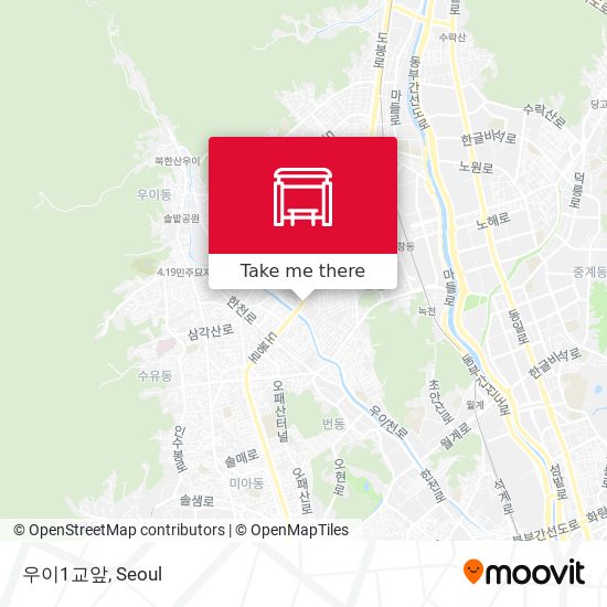 우이1교앞 map