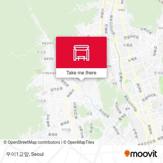 우이1교앞 map