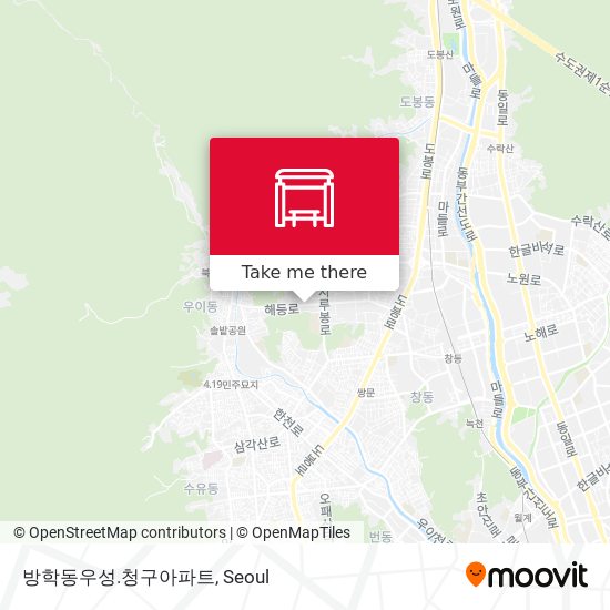 방학동우성.청구아파트 map