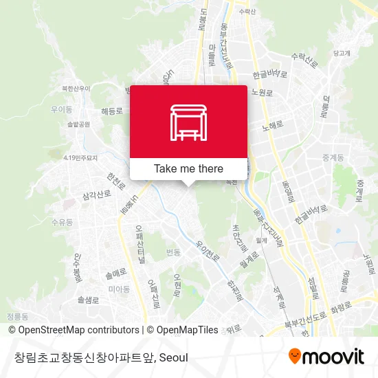 창림초교창동신창아파트앞 map