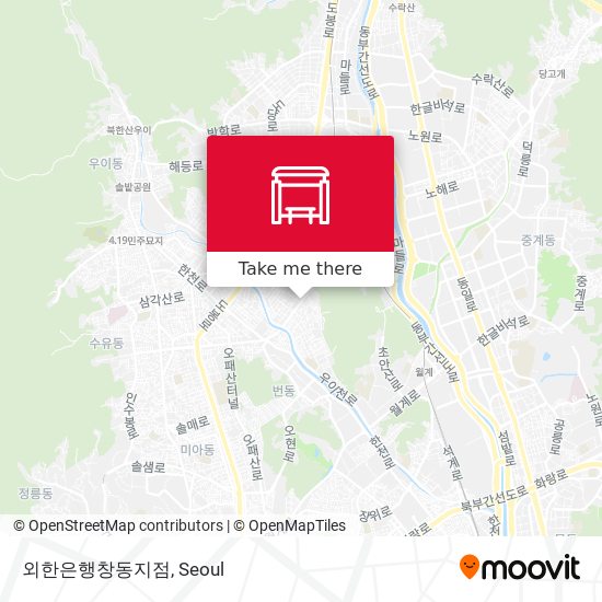 외한은행창동지점 map