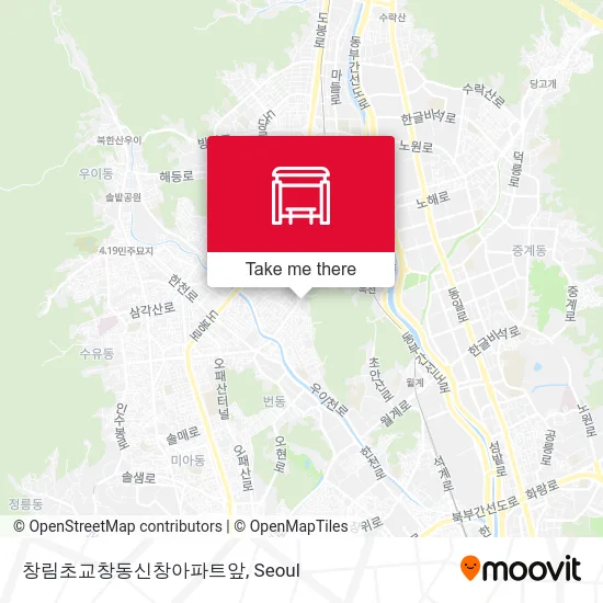 창림초교창동신창아파트앞 map