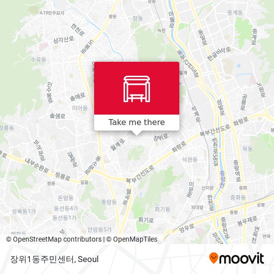 장위1동주민센터 map