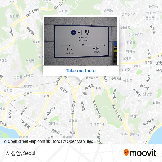 시청앞 map