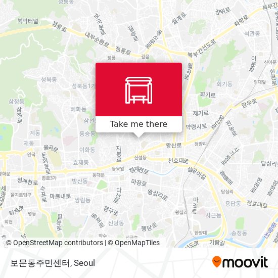 보문동주민센터 map