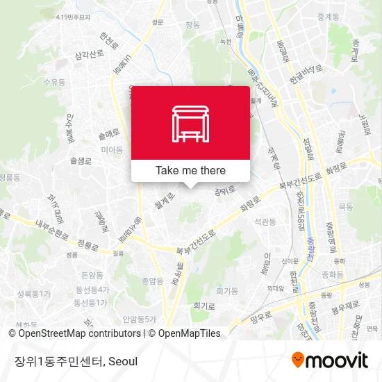 장위1동주민센터 map