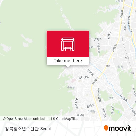 강북청소년수련관 map