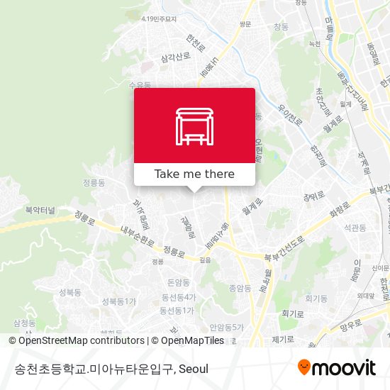 송천초등학교.미아뉴타운입구 map