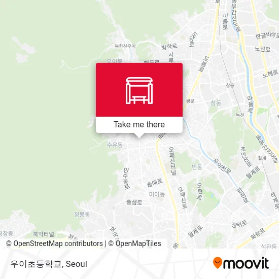 우이초등학교 map