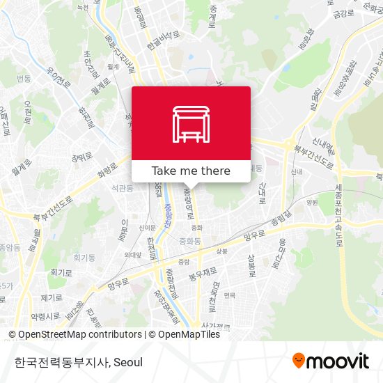 한국전력동부지사 map