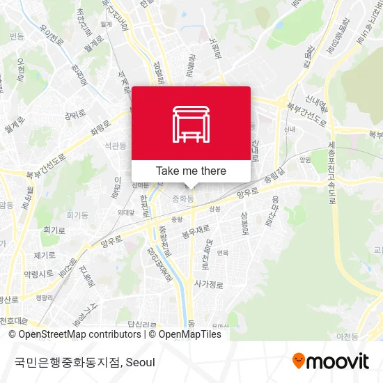국민은행중화동지점 map