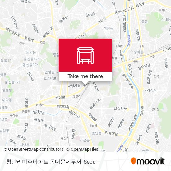 청량리미주아파트.동대문세무서 map