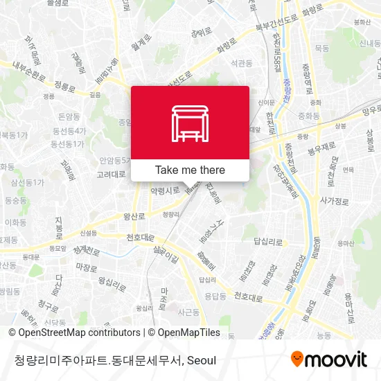 청량리미주아파트.동대문세무서 map