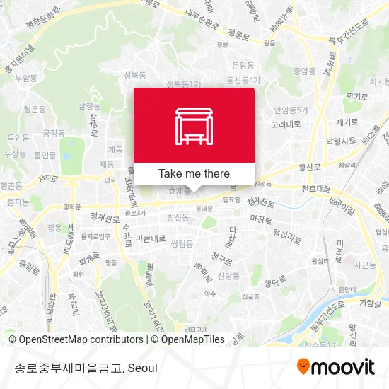 종로중부새마을금고 map