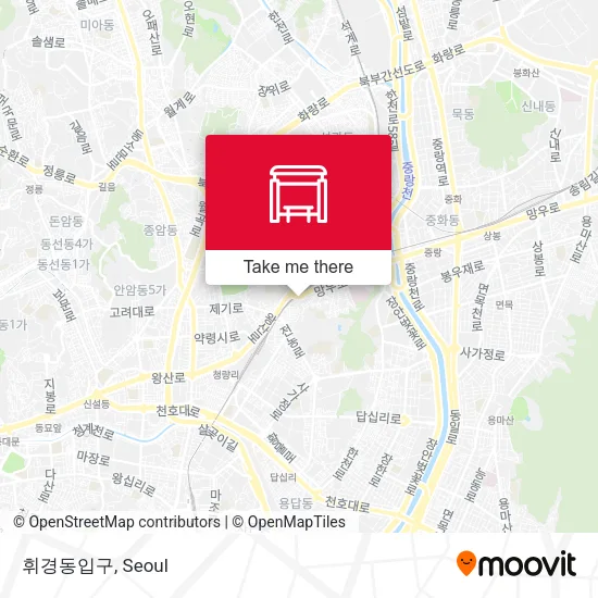 휘경동입구 map